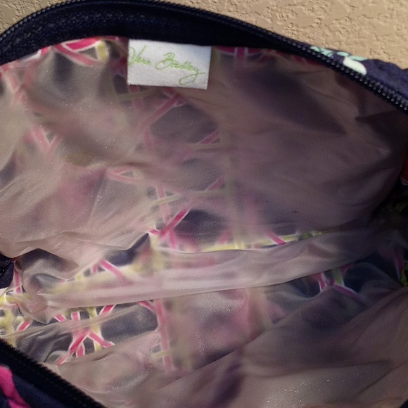 Vera Bradley Multicolor Floral Quilted Cosmetic Bag Makeup Case - Picture 7 of 8